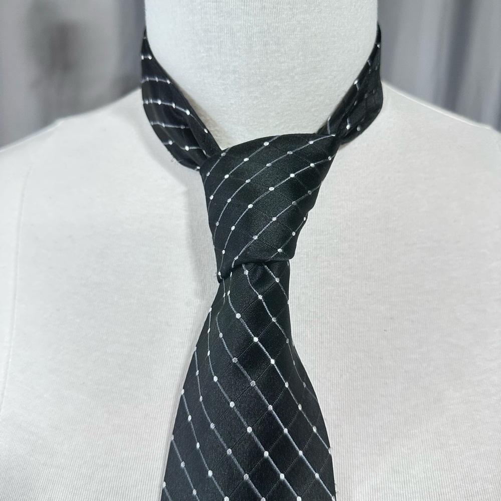 Elegant Black and White Men's Tie Duck Head Men’s Classic Tie Vintage Office